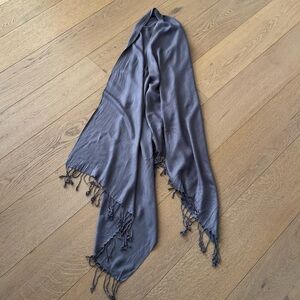 Pashmina/Silk Shawl Charcoal